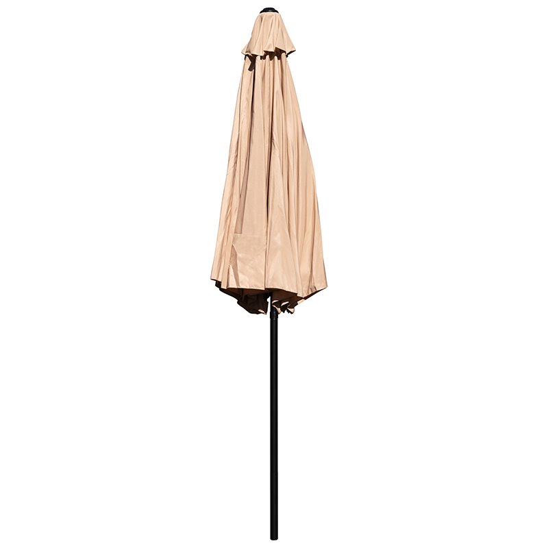 Flash Furniture 9 FT Round Aluminum Umbrella with 1.5