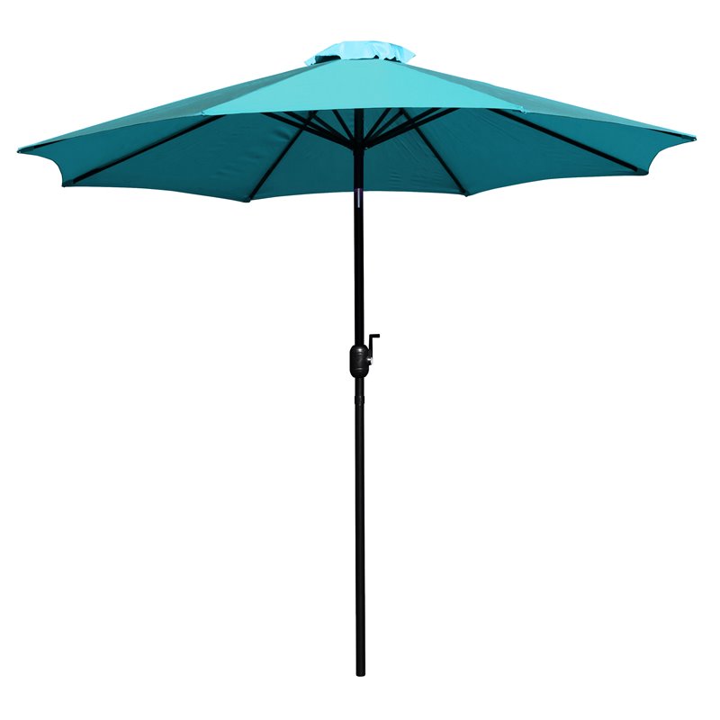 Flash Furniture 9 FT Round Aluminum Umbrella with 1.5