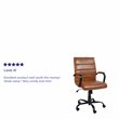 Flash Furniture Mid-Back LeatherSoft Executive Swivel Office Chair in Brown