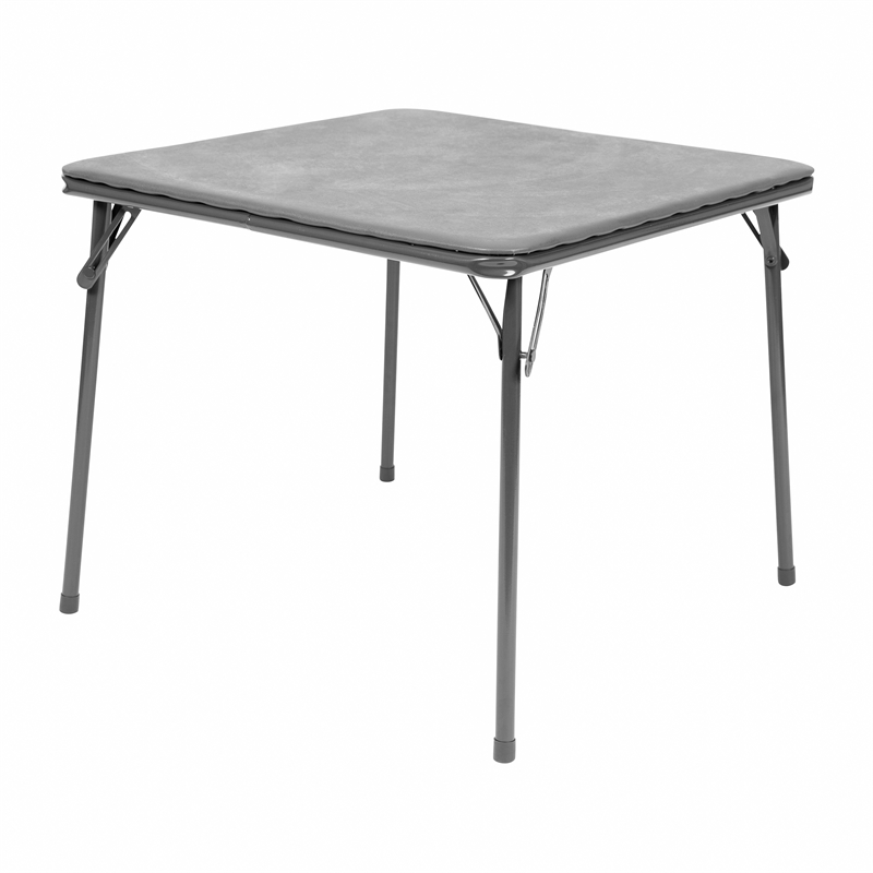 Flash Furniture 5PC Plastic Kids Folding Activity Table and Chairs Set in Gray