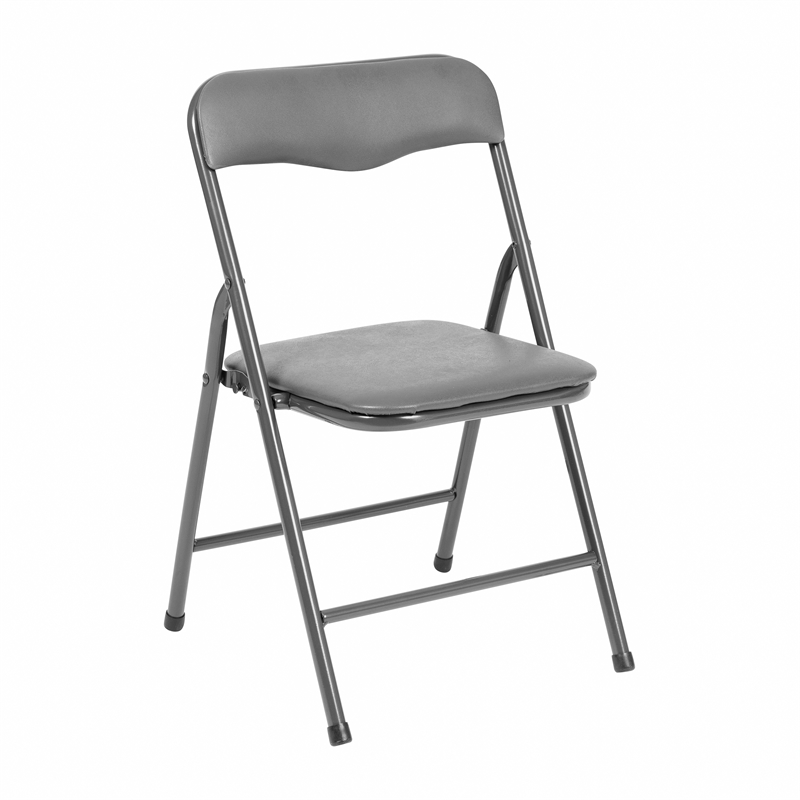 Flash Furniture 5PC Plastic Kids Folding Activity Table and Chairs Set in Gray