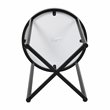 Flash Furniture Hampstead Metal and Laminate End Table in White/Matte Black