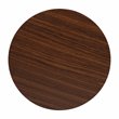 Flash Furniture Hampstead Metal End Table with Crisscross Frame in Walnut/Black