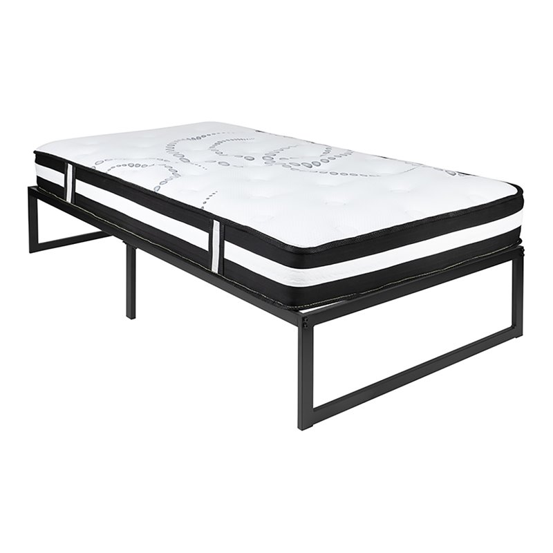 Flash Furniture Metal Twin Bed Frame and 12