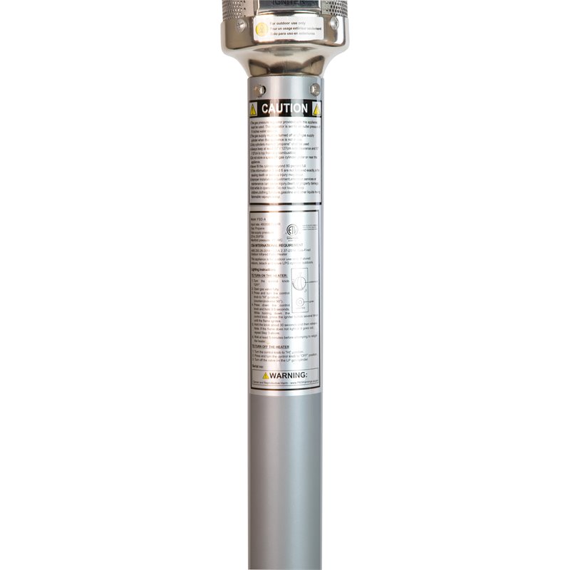 Flash Furniture 40000 BTU's Metal Round Outdoor Patio Heater in Silver