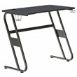 Flash Furniture Engineered Wood and Steel Gaming Ergonomic Desk in Black