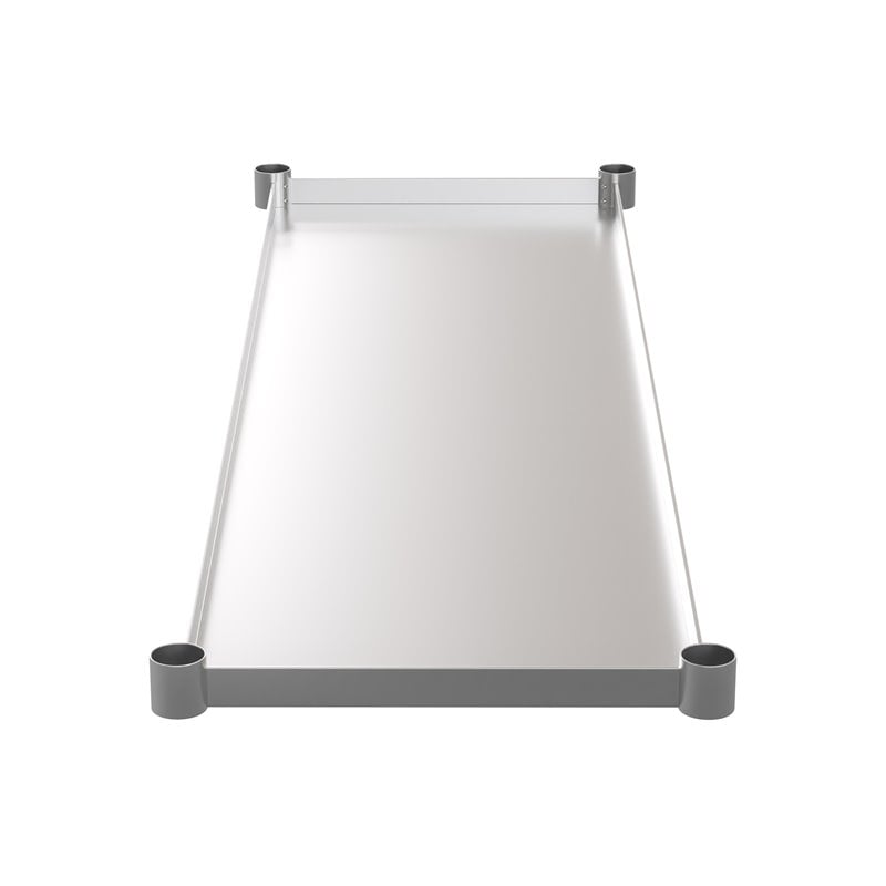Flash Furniture Metal Galvanized Work Table Shelf for 24 x 60 Table in Gray