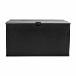 Flash Furniture 120 Gallon Plastic Deck Box for Outdoor Patio Storage in Black