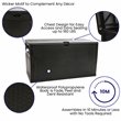 Flash Furniture 120 Gallon Plastic Deck Box for Outdoor Patio Storage in Black