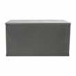 Flash Furniture 120 Gallon Plastic Deck Box for Outdoor Patio Storage in Gray