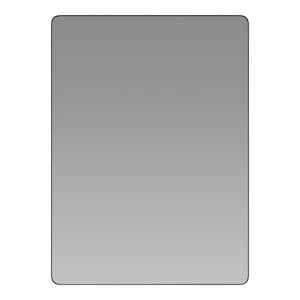Flash Furniture 22&quot x 30&quot Aluminum and Glass Wall Mount Mirror in Black