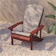 Flash Furniture Charlestown Plastic Adirondack Chairs in Red/Cream (Set of 2)