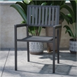 Flash Furniture Harris Metal Patio Club Chair in Black (Set of 2)