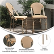 Flash Furniture Lourdes 25.75