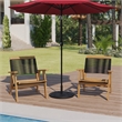Flash Furniture Kona Universal Stone Patio Umbrella Base in Bronze