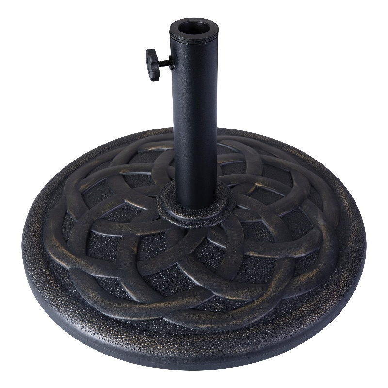 Flash Furniture Kona Universal Stone Patio Umbrella Base in Bronze