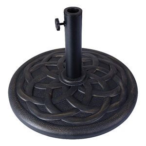 Flash Furniture Kona Universal Stone Patio Umbrella Base in Bronze