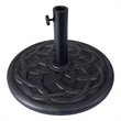 Flash Furniture Kona Universal Stone Patio Umbrella Base in Bronze
