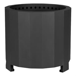 Flash Furniture Titus19.5&quot Black Outdoor Smokeless Fire Pit