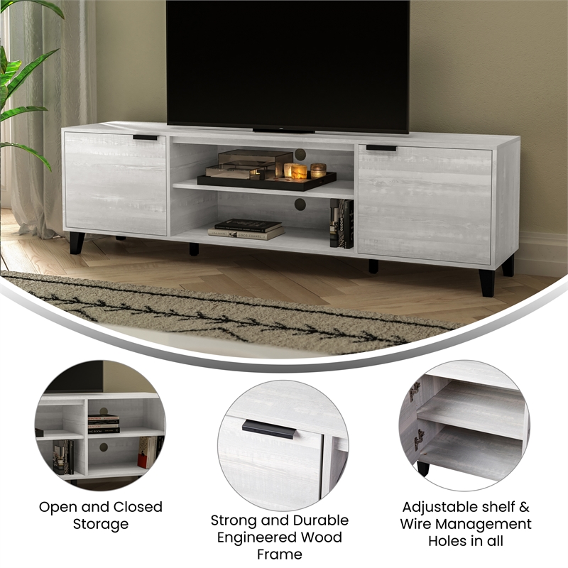Flash Furniture Nelson Engineered Wood TV Stand for up to 70