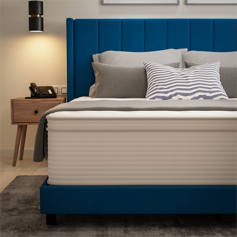 Flash Furniture Vista Commercial Foam & Polyester Fabric Full Mattress in White