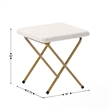 Oversized Folding Faux Shearling Saucer Chair with Ottoman - Ivory/Soft Gold