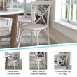 Flash Furniture 2-pack White Resin X-Back Chair
