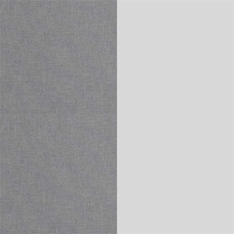 3 Fabric Drawer Nightstand with 2 USB Port/1 Outlet Charging Station in Gray/Wht
