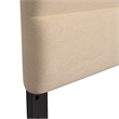 Universal Fit Tufted Upholstered Headboard in Cream Fabric - King