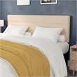 Universal Fit Tufted Upholstered Headboard in Cream Fabric - King