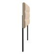 Universal Fit Tufted Upholstered Headboard in Cream Fabric - Queen