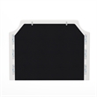 Contoured Twin Headboard with 2 Power Outlets 1 USB and 1 USB-C Port in White