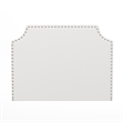 Contoured Twin Headboard with 2 Power Outlets 1 USB and 1 USB-C Port in White