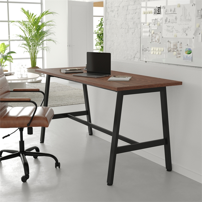 Commercial 60x24 Conference Table with Laminate Top and A-Frame Base - Walnut
