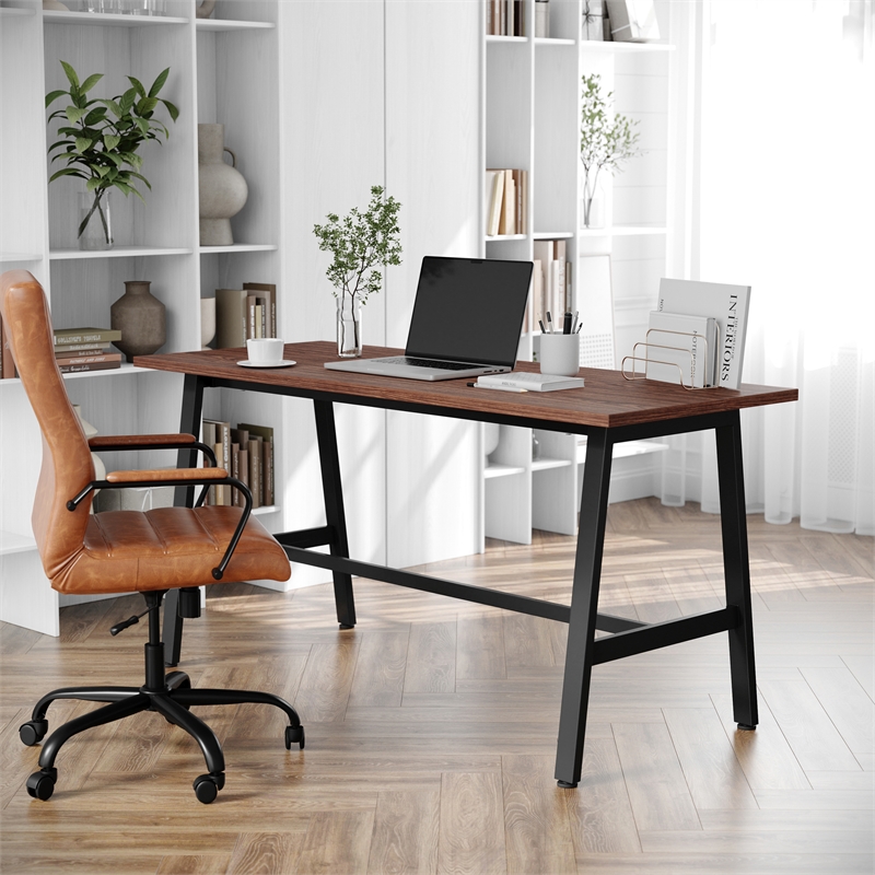 Commercial 60x24 Conference Table with Laminate Top and A-Frame Base - Walnut
