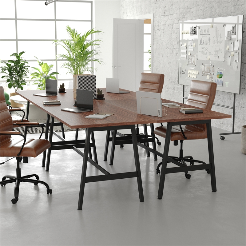 Commercial 60x30 Conference Table with Laminate Top and A-Frame Base - Walnut