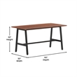 Commercial 60x30 Conference Table with Laminate Top and A-Frame Base - Walnut