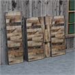4' Rustic Laminate Foldable Portable Event Bar - Catering/Bartender Bar