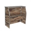 4' Rustic Laminate Foldable Portable Event Bar - Catering/Bartender Bar