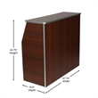 4' Walnut Laminate Foldable Portable Event Bar - Catering/Bartender Bar