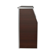 4' Walnut Laminate Foldable Portable Event Bar - Catering/Bartender Bar