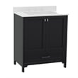 30 Inch Bathroom Vanity with Undermount Sink Cabinet and Drawer in Black