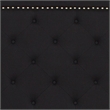 King Tufted Platform Bed in Black Fabric with 10 Inch Pocket Spring Mattress