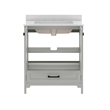30 Inch Bathroom Vanity with Undermount Sink Cabinet and Drawer in Gray