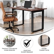 Commercial 48x30 Conference Table with Laminate Top and U-Frame Base - Walnut