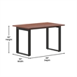 Commercial 48x30 Conference Table with Laminate Top and U-Frame Base - Walnut