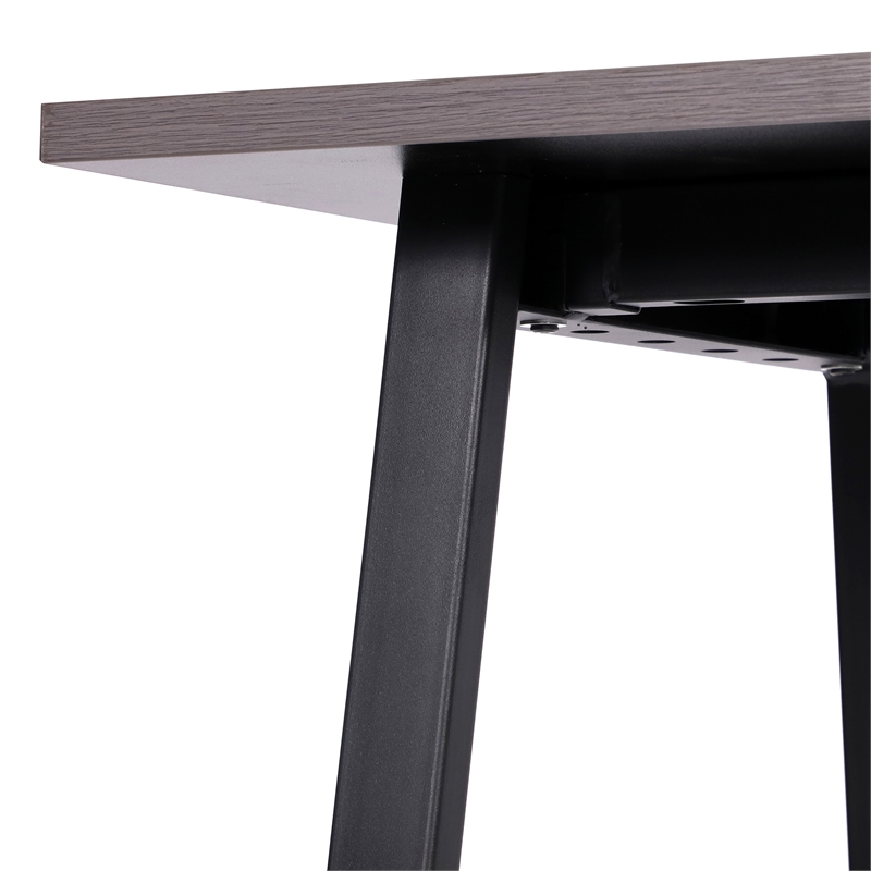 Commercial 60x24 Conference Table with Laminate Top and A-Frame Base - Gray Oak