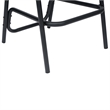 Commercial Indoor-Outdoor Rattan Restaurant Barstool Black Frame-Medium Brown
