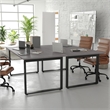 Commercial 72x36 Conference Table with Laminate Top and U-Frame Base - Gray Oak