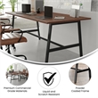 Commercial 72x36 Conference Table with Laminate Top and A-Frame Base - Walnut